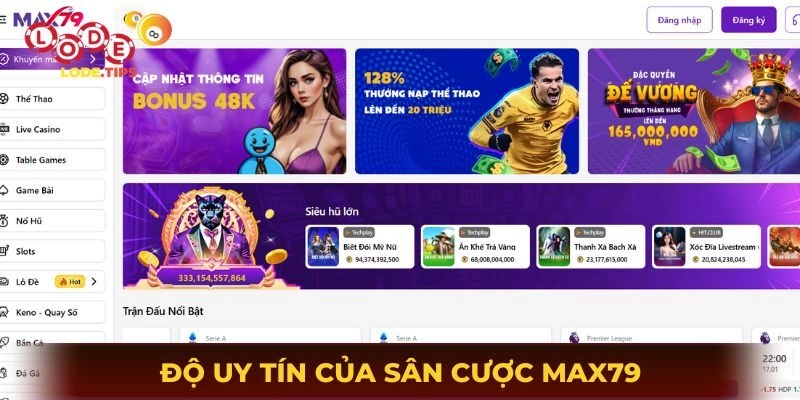 Hiểu về độ uy tín của sân cược Max79